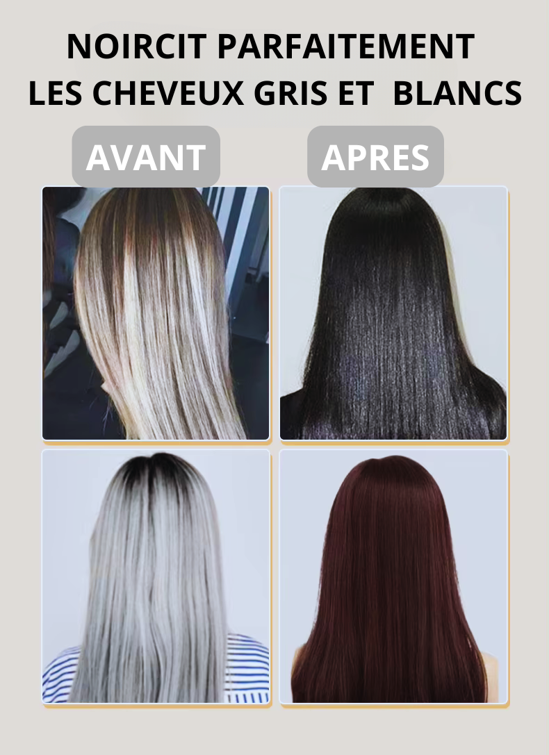 Original Meidu Shampoing 3-en-1 : Cheveux noirs en seulement 15 minutes