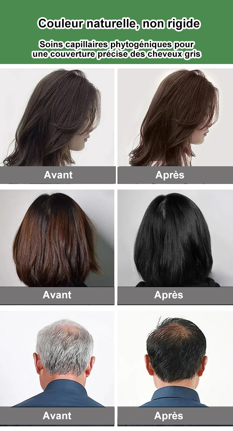 Original Meidu Shampoing 3-en-1 : Cheveux noirs en seulement 15 minutes