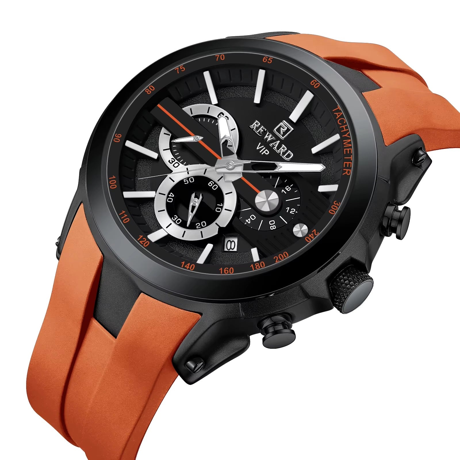 Montre Homme REWARD VIP Chronographe — Édition Sport Prestige | Bracelet Silicone