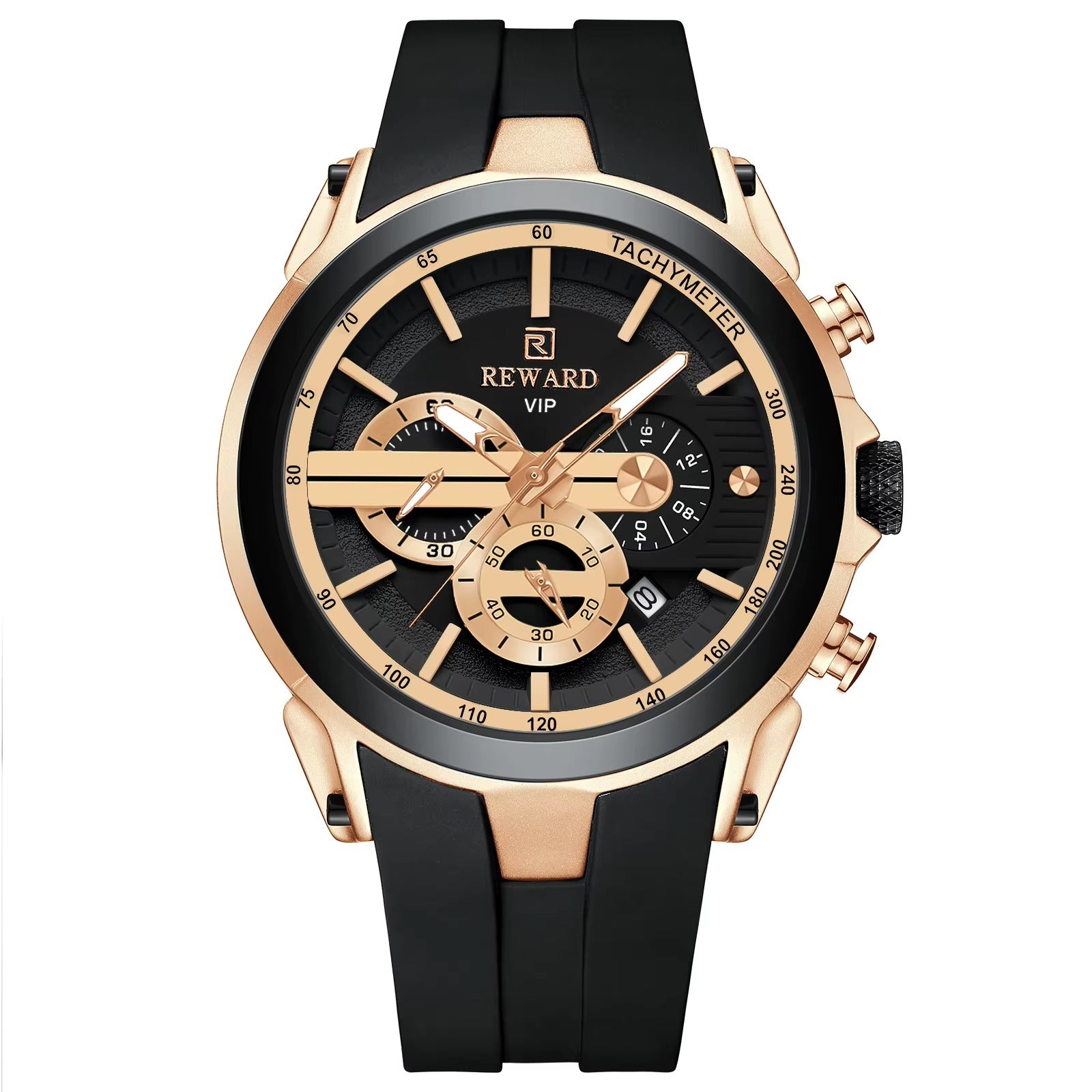 Montre Homme REWARD VIP Chronographe — Édition Sport Prestige | Bracelet Silicone
