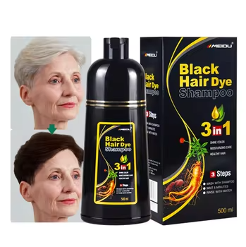 Original Meidu Shampoing 3-en-1 : Cheveux noirs en seulement 15 minutes